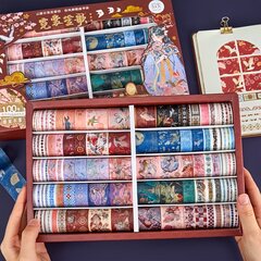 100 rullaa washi-teippiä, kiinalainen muinainen tyttö kurki teemakoriste. hinta ja tiedot | Lahjapaketointi | hobbyhall.fi