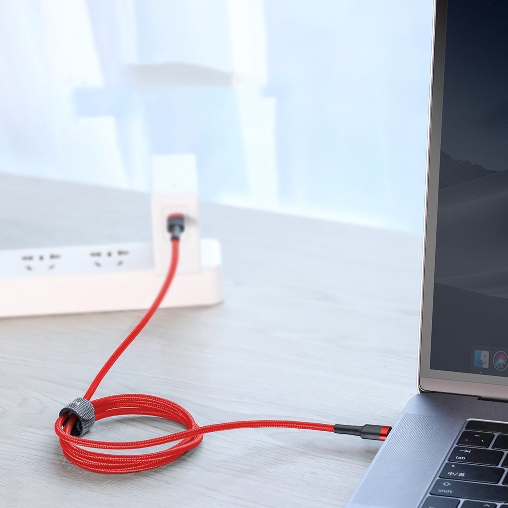 Peruskaapeli 1 m USB-C, punainen hinta ja tiedot | Puhelinkaapelit | hobbyhall.fi