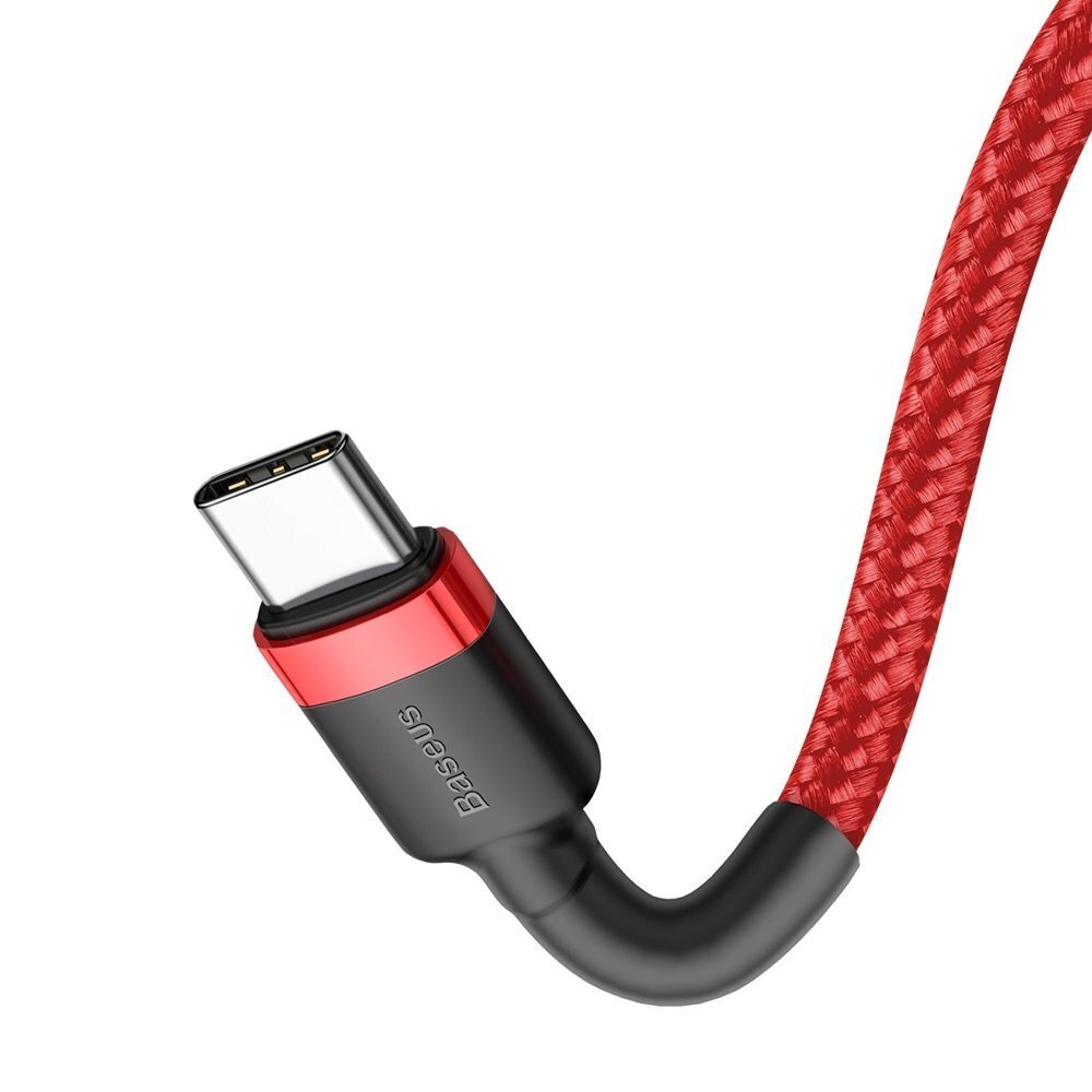 Peruskaapeli 1 m USB-C, punainen hinta ja tiedot | Puhelinkaapelit | hobbyhall.fi