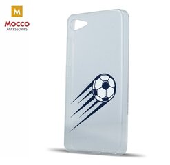 Mocco Trendy Football Silikoninen takakuori Apple iPhone XS / X hinta ja tiedot | Puhelimen kuoret ja kotelot | hobbyhall.fi