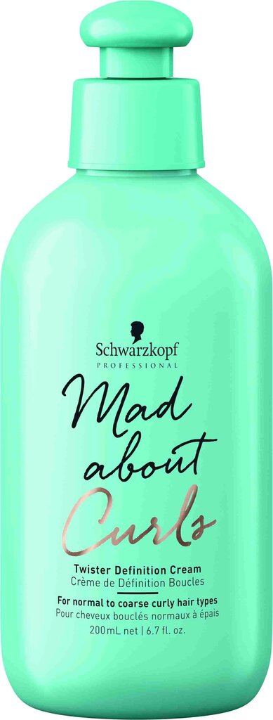 Schwarzkopf Professional Mad About Curls Twister Definition Cream kiharahoito 200 ml hinta ja tiedot | Kampaamotuotteet | hobbyhall.fi