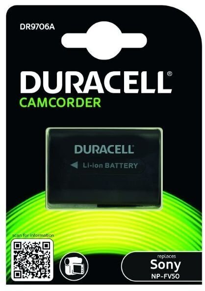 Duracell baterija, analogas Sony NP-FV50 NP-FV100, 650mAh hinta ja tiedot | Kameran akut | hobbyhall.fi