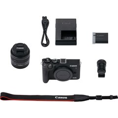 Canon EOS M6 Mark II + EF-M 15-45mm + EVF-DC2, Black hinta ja tiedot | Kamerat | hobbyhall.fi