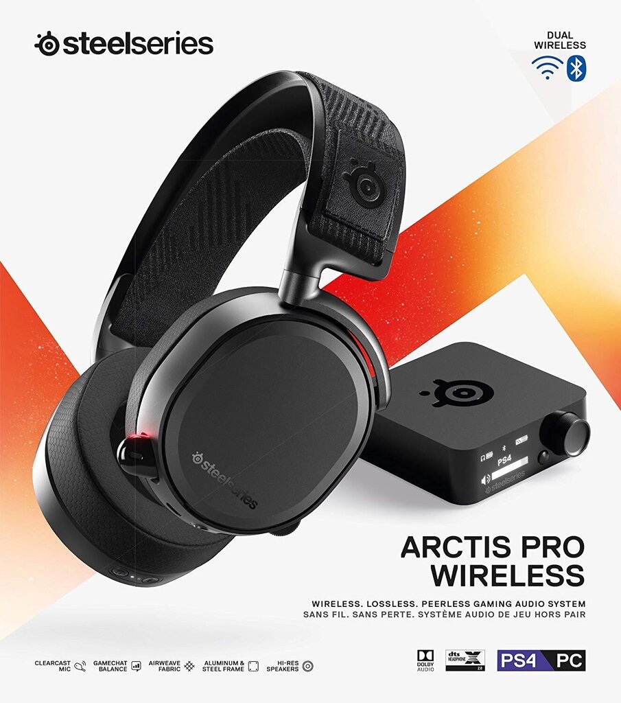 SteelSeries, Arctis Pro Wireless, Musta hinta ja tiedot | Kuulokkeet | hobbyhall.fi