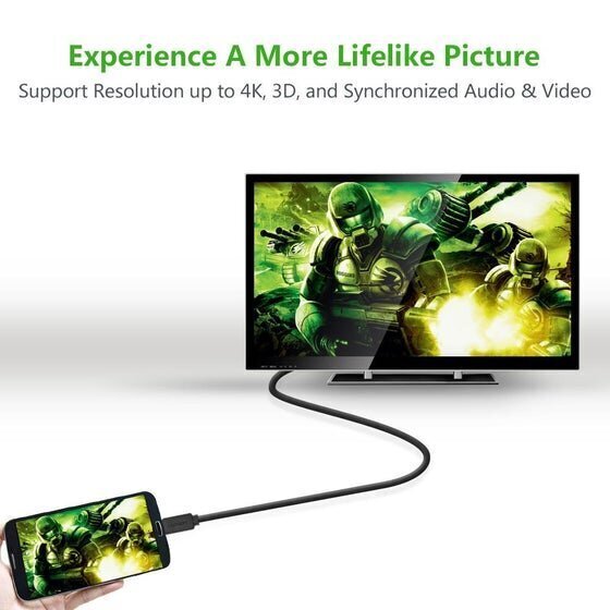 Ugreen HD127 HDMI-kaapeli, 4K 3D, 3m, musta hinta ja tiedot | Kaapelit ja adapterit | hobbyhall.fi