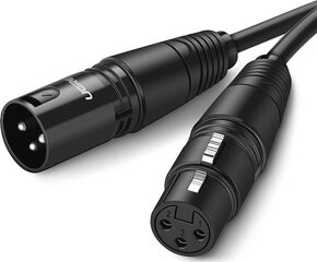 UGREEN XLR XLR uroskaapeli, 2 m, musta, AV130 hinta ja tiedot | Kaapelit ja adapterit | hobbyhall.fi