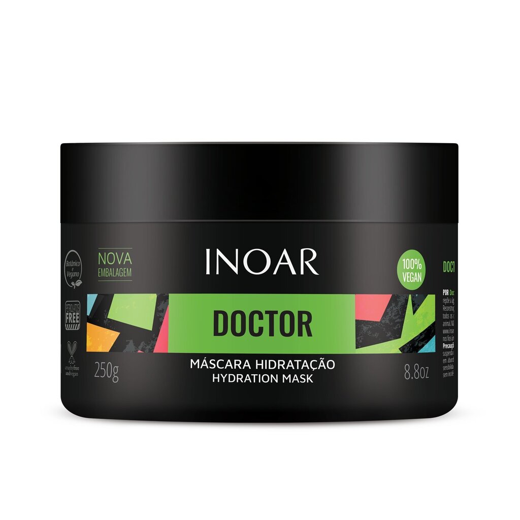 INOAR Doctor Hydrating Mask Intensiivisesti kosteuttava hiusnaamio 250 g hinta ja tiedot | Naamiot, öljyt ja seerumit | hobbyhall.fi