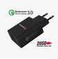 Swissten Premium Travel Charger 2x USB QC3.0 23W Black hinta ja tiedot | Puhelimen laturit | hobbyhall.fi