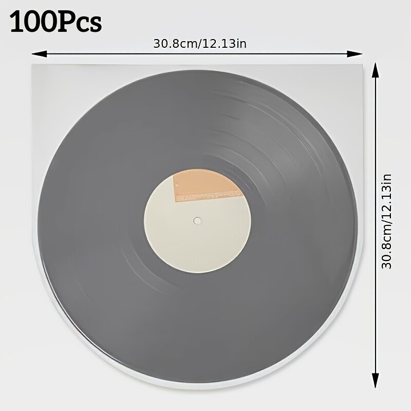 50/100 Kpl Vinyylilevy Sisähihat: Antistaattinen Muovihihat LP Vinyyleille hinta ja tiedot | Soittimien lisätarvikkeet | hobbyhall.fi