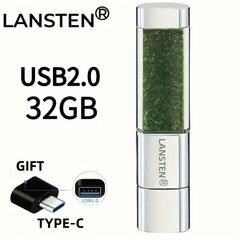 32GB 64GB 128GB Korut Kristalli Huulipuna USB-Muistitikku hinta ja tiedot | Muistitikut | hobbyhall.fi