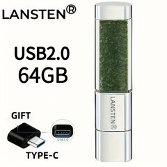 32GB 64GB 128GB Korut Kristalli Huulipuna USB-Muistitikku hinta ja tiedot | Muistitikut | hobbyhall.fi