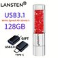 32GB 64GB 128GB Korut Kristalli Huulipuna USB-Muistitikku hinta ja tiedot | Muistitikut | hobbyhall.fi