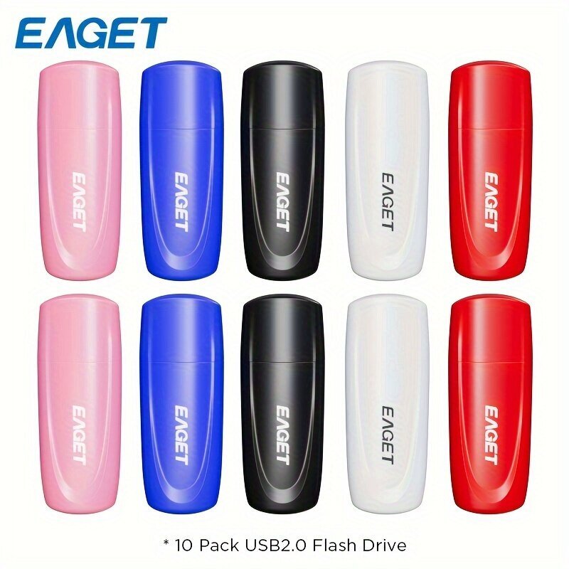 EAGET 10 kpl 4GB USB-muistitikut: Monivärinen, Plug-and-Play, Helppokäyttöinen hinta ja tiedot | Muistitikut | hobbyhall.fi