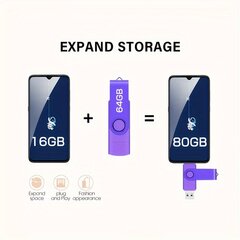 2 IN1 Mikro USB-muistitikku 8GB 128GB Muistitikku hinta ja tiedot | Muistitikut | hobbyhall.fi