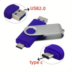 USB Muistitikku OTG USB 2.0 &amp; Type C &amp; Micro USB Muistitikku 128GB 64GB 32GB 16GB 4GB Muistitikku hinta ja tiedot | Muistitikut | hobbyhall.fi