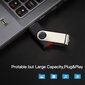 5kpl USB 2.0 Muistitikku Pyörivä Muisti Musta hinta ja tiedot | Muistitikut | hobbyhall.fi