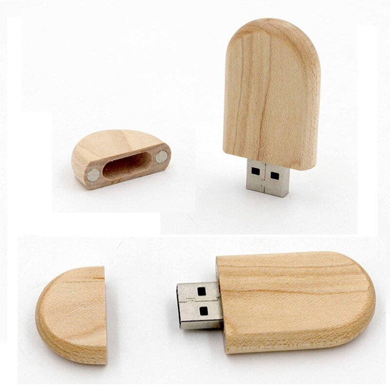 USB-muistitikku 32GB 64GB 128GB Puinen Lahja Laatikkopakkaus hinta ja tiedot | Muistitikut | hobbyhall.fi