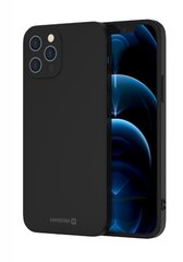 Swissten Soft Joy Silicone Case for Apple iPhone 11 Pro Max Black hinta ja tiedot | Puhelimen kuoret ja kotelot | hobbyhall.fi