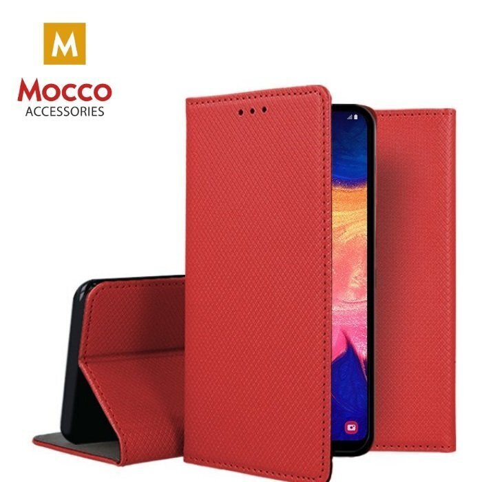 Mocco Smart Magnet Book Case For Xiaomi Mi 10 / Mi 10 Pro Red hinta ja tiedot | Puhelimen kuoret ja kotelot | hobbyhall.fi