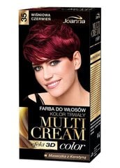 Joanna Multi Cream Color hiusväri 100 ml, 35 cherry red hinta ja tiedot | Hiusvärit | hobbyhall.fi