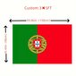 3-Pakkaus Portugalin Kansallisliput - Kestävä Polyesteri, 152.4x91.44 cm hinta ja tiedot | Liput | hobbyhall.fi