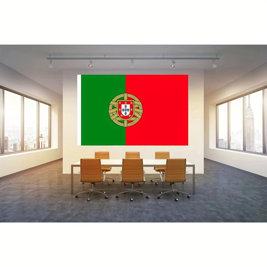 3-Pakkaus Portugalin Kansallisliput - Kestävä Polyesteri, 152.4x91.44 cm hinta ja tiedot | Liput | hobbyhall.fi