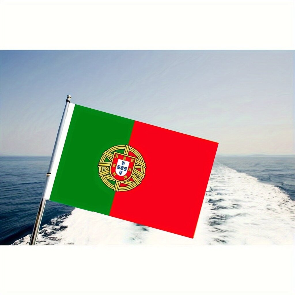 3-Pakkaus Portugalin Kansallisliput - Kestävä Polyesteri, 152.4x91.44 cm hinta ja tiedot | Liput | hobbyhall.fi