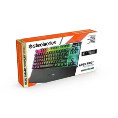 SteelSeries Apex Pro TKL Black US hinta ja tiedot | Näppäimistöt | hobbyhall.fi