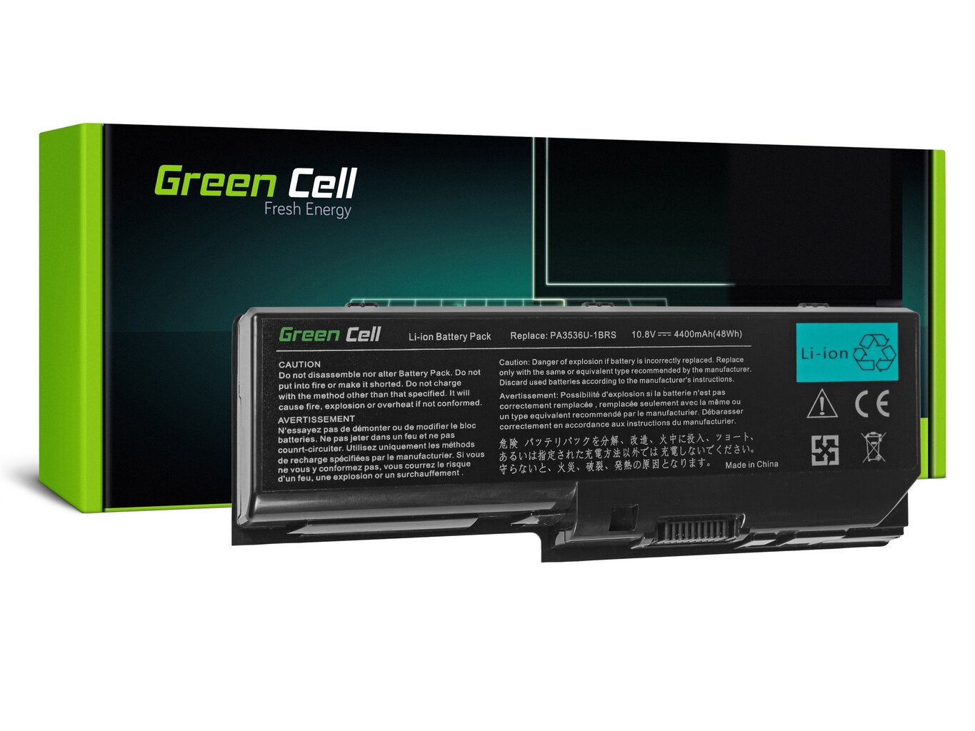 Green Cell Laptop Battery for Toshiba Satellite P200 P300 X200 L350 Satego X200 P200 hinta ja tiedot | Kannettavien tietokoneiden akut | hobbyhall.fi