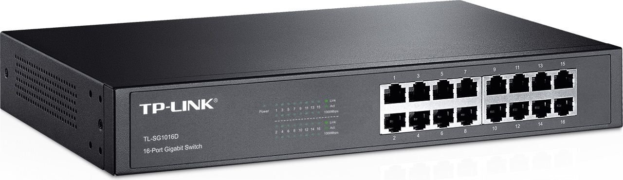 16-PORT GIGABIT SWITCH hinta ja tiedot | Adapterit | hobbyhall.fi