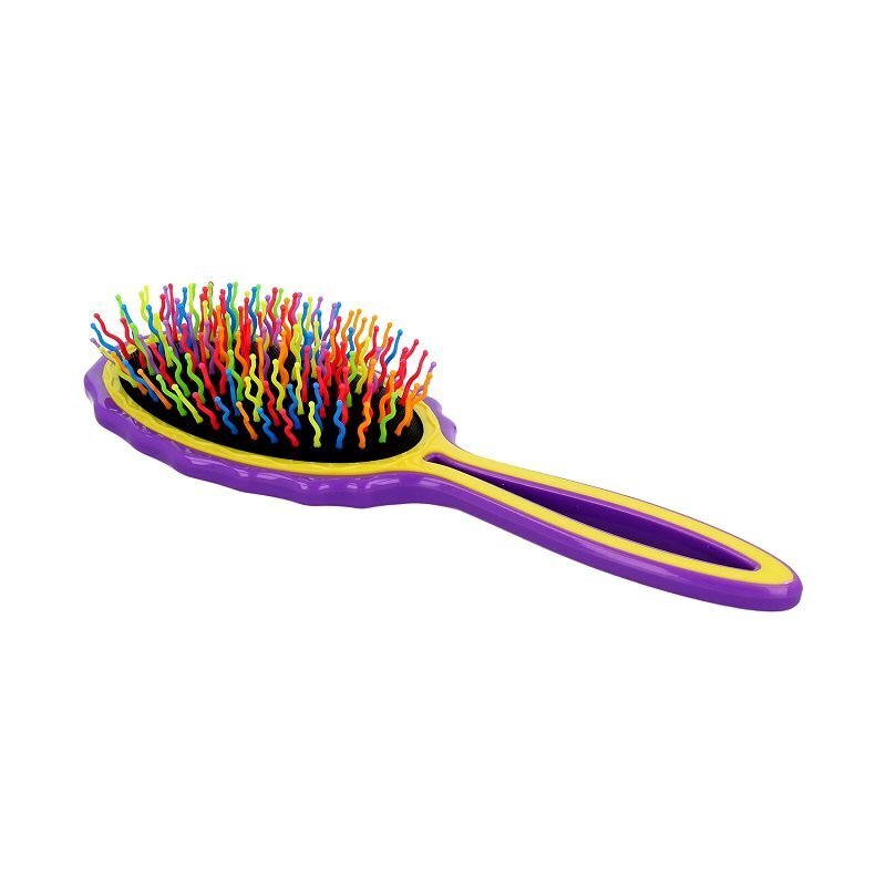 Twish Big Handy Hair Brush hiusharja , Violet-Yellow hinta ja tiedot | Hiusharjat, kammat ja sakset | hobbyhall.fi