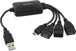 Esperanza EA158 Šakotuvas 4 jungtys USB2.0 - 3 x USB, 1 x microUSB. hinta ja tiedot | Esperanza Tietokoneiden lisävarusteet | hobbyhall.fi