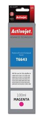 Rašalas ActiveJet Epson AE-664M 100ml Magenta T6643 dažų kasetė hinta ja tiedot | Laserkasetit | hobbyhall.fi