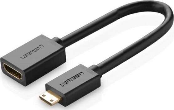 Ugreen videosovitin mini HDMI MIMI, 22 cm, musta hinta ja tiedot | Adapterit | hobbyhall.fi