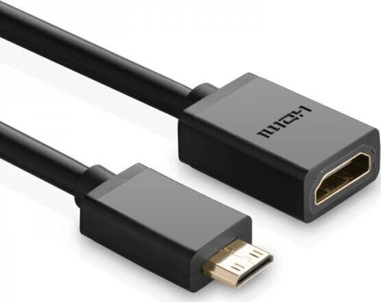 Ugreen videosovitin mini HDMI MIMI, 22 cm, musta hinta ja tiedot | Adapterit | hobbyhall.fi