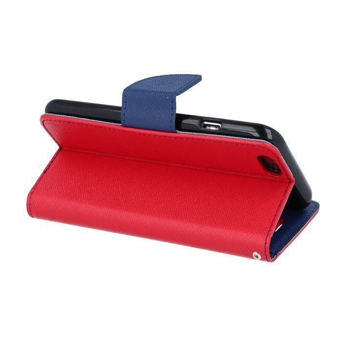 Mocco Fancy Book Case For Apple Iphone 12 / 12 Pro Red- Blue hinta ja tiedot | Puhelimen kuoret ja kotelot | hobbyhall.fi