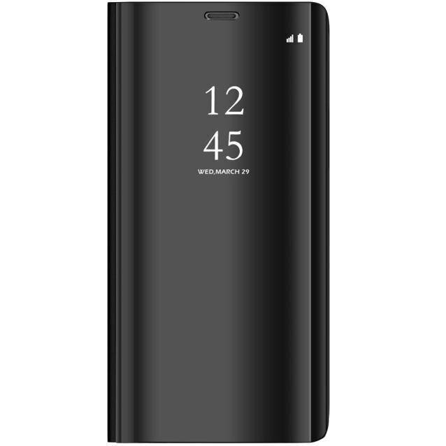 Mocco Clear View Cover Case For Samsung Galaxy A42 5G Black hinta ja tiedot | Puhelimen kuoret ja kotelot | hobbyhall.fi