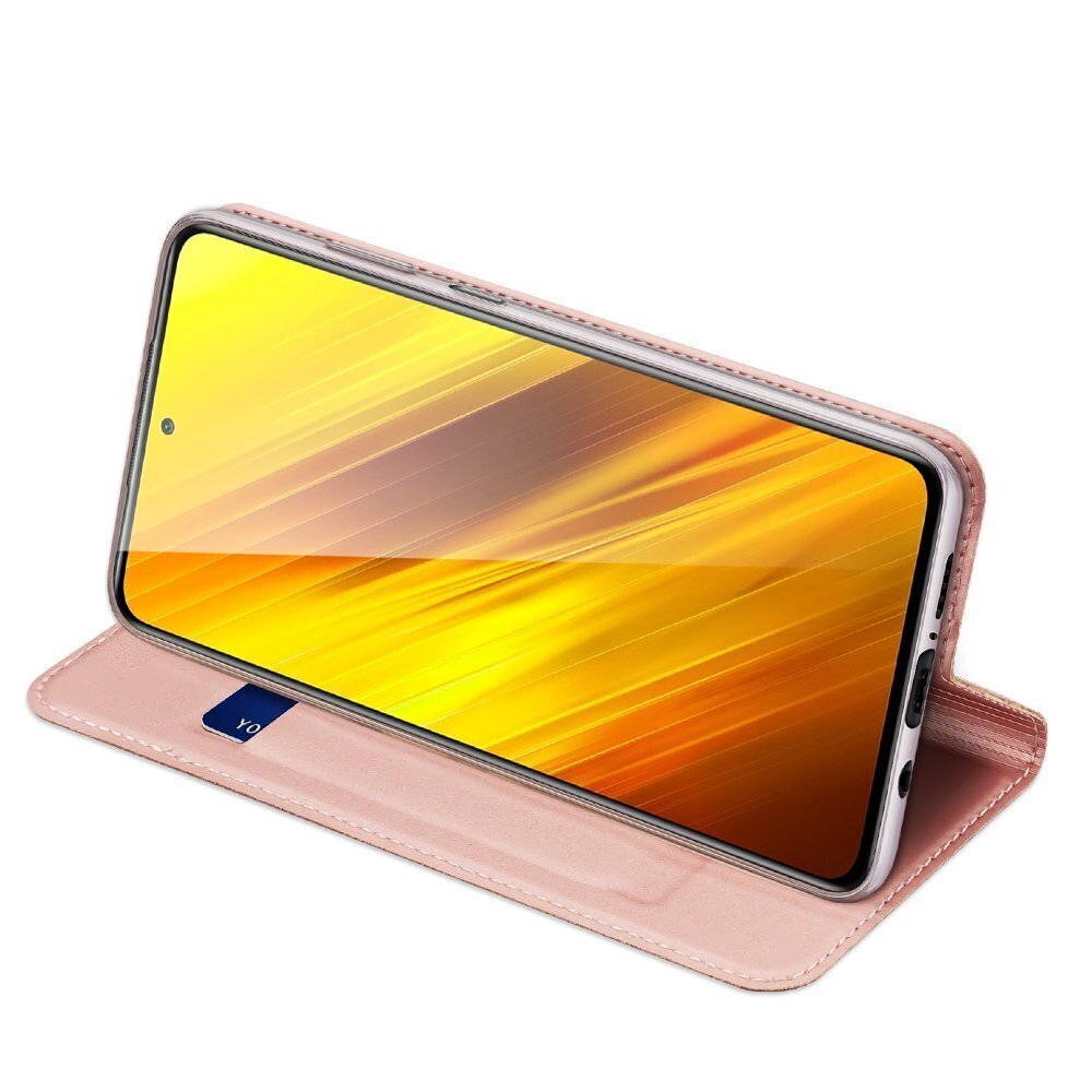 Dux Ducis Skin Pro kotelo Xiaomi Poco X3 NFC / X3 Prolle, vaaleanpunainen hinta ja tiedot | Puhelimen kuoret ja kotelot | hobbyhall.fi