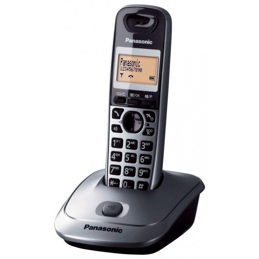 Panasonic KX-TG2512, hopeinen hinta ja tiedot | Lankapuhelimet | hobbyhall.fi