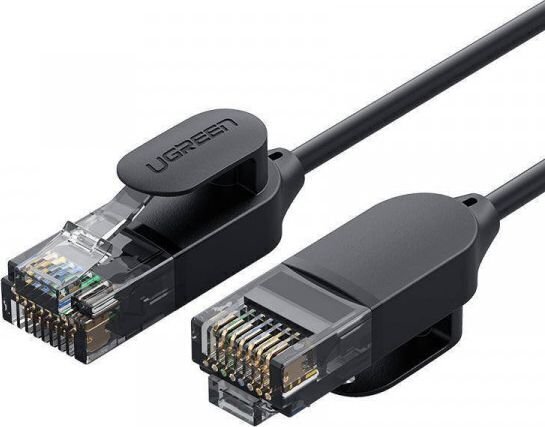 Ugreen NW122 verkkokaapeli RJ45, Cat.6A, UTP, 2 m, musta hinta ja tiedot | Kaapelit ja adapterit | hobbyhall.fi