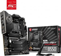 MSI Meg B550 Unify hinta ja tiedot | Emolevyt | hobbyhall.fi