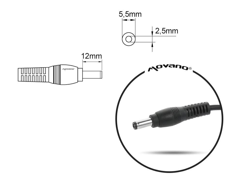 Mitsu 20V, 4.5A, 90W hinta ja tiedot | Kannettavien tietokoneiden laturit | hobbyhall.fi