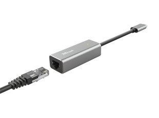 Adapteris Trust Dalyx USB-C/RJ45, 10 cm hinta ja tiedot | Adapterit | hobbyhall.fi