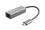 Adapteris Trust Dalyx USB-C/RJ45, 10 cm