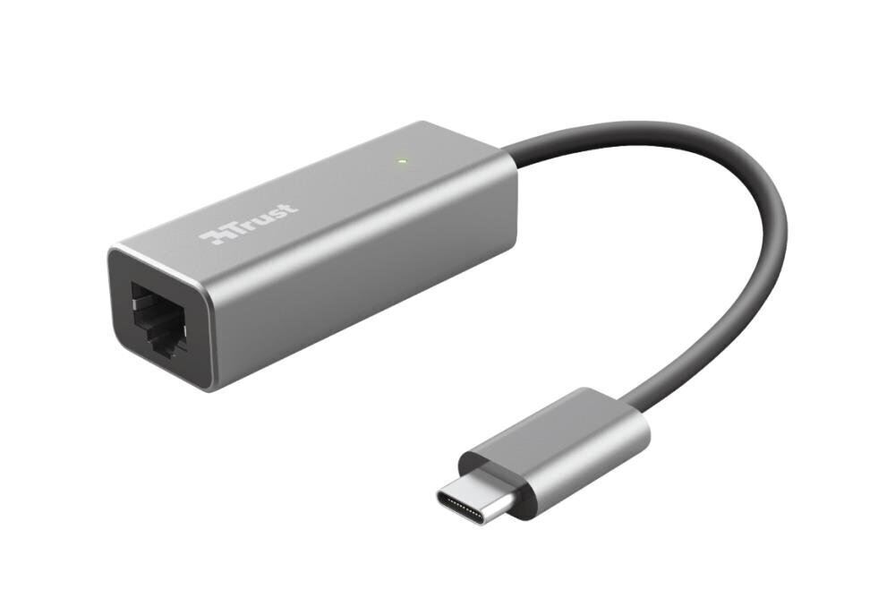 Adapteris Trust Dalyx USB-C/RJ45, 10 cm hinta ja tiedot | Adapterit | hobbyhall.fi