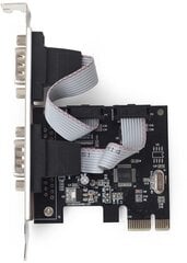 Gembird PCI Express -> 2x COM 9 PIN (low profile) (SPC-22) hinta ja tiedot | Ohjain- ja laajennuskortit | hobbyhall.fi