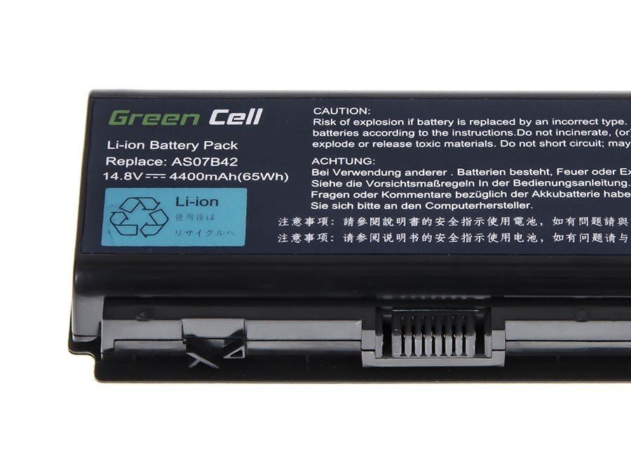 Green Cell Laptop Battery for Acer Aspire 7720 7535 6930 5920 5739 5720 5520 5315 5220 14.8V hinta ja tiedot | Kannettavien tietokoneiden akut | hobbyhall.fi