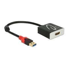 Adapteri sovitin Delock 62736, USB 3.0 type A uros- HDMI naaras hinta ja tiedot | Adapterit | hobbyhall.fi