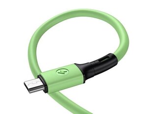 USB/Micro USB kaapeli USAMS, vihreä, 100cm hinta ja tiedot | Puhelinkaapelit | hobbyhall.fi