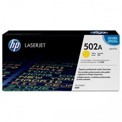 Värikasetti HP 502A LaserJet, keltainen hinta ja tiedot | Laserkasetit | hobbyhall.fi